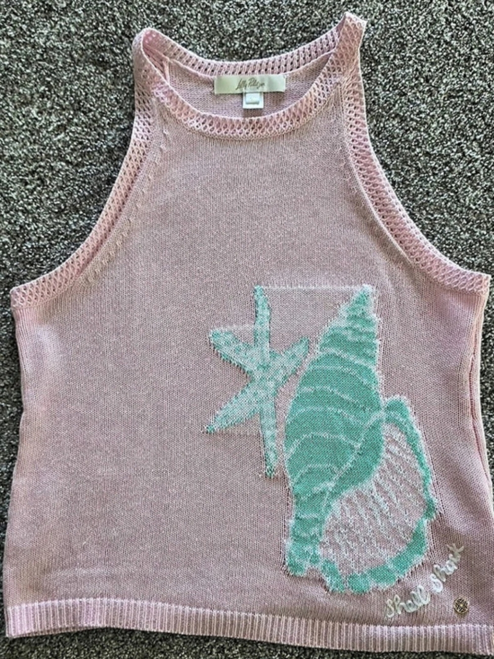 Lilly Pulitzer Emra Sweater Tank Pink & Green Size Small